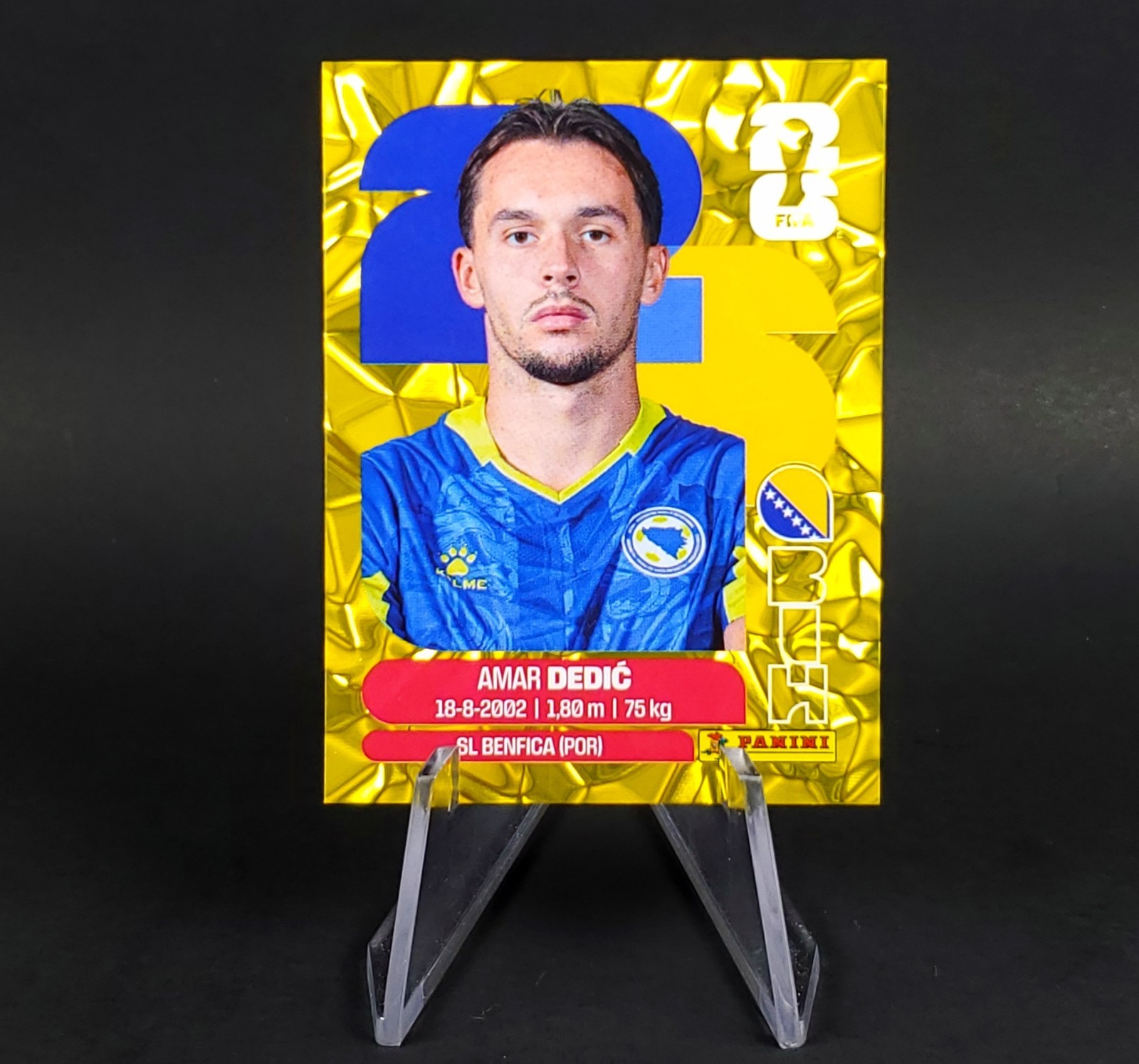 Bosnia Herzegovina 2026 Panini FIFA World Cup Stickers GOLD CRUMPLE Exclusive