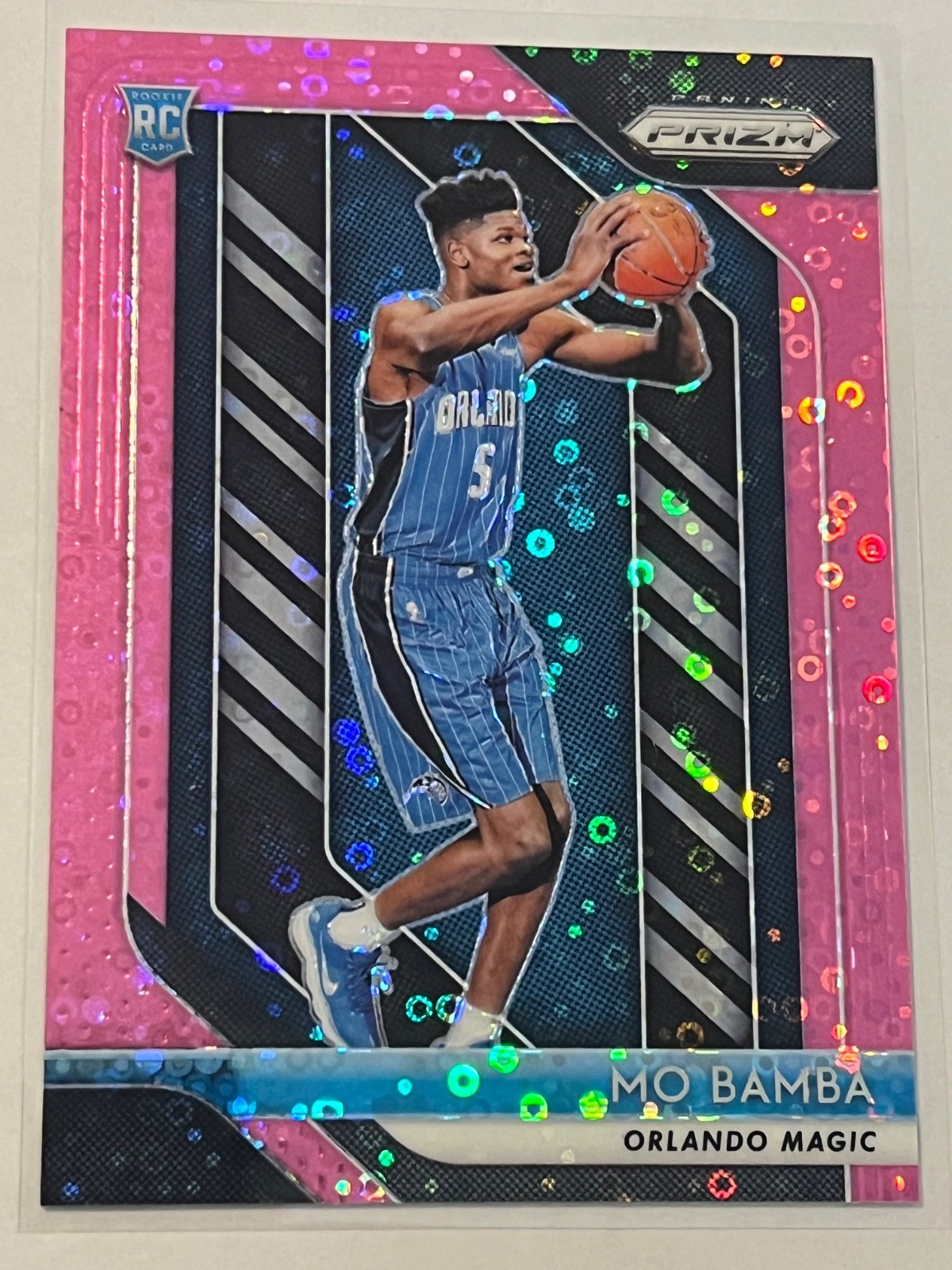 2018-19 Panini Prizm Mo Bamba Pink Disco Rookie /50 #99
