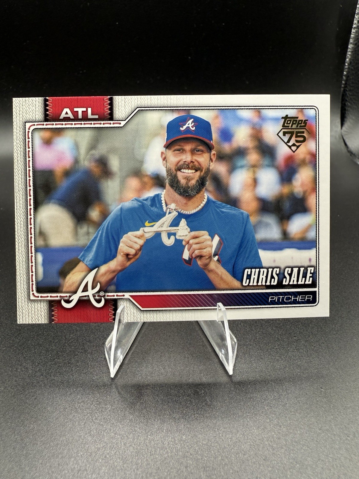 2026 Topps Series 2 Chris Sale Golden Mirror SSP #427 Braves Image Variation