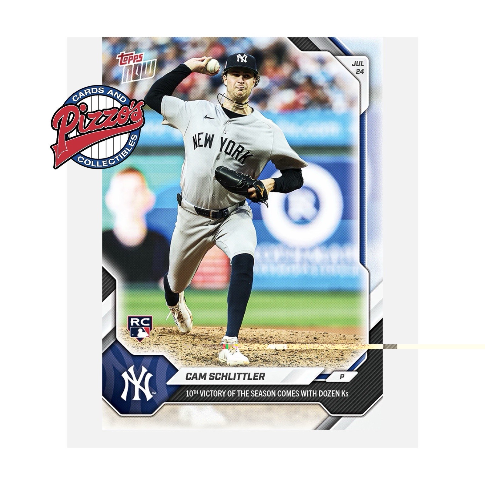 Cam Schlittler RC 10th Win 12 K’s 2026 MLB Topps NOW Card 483 Presale