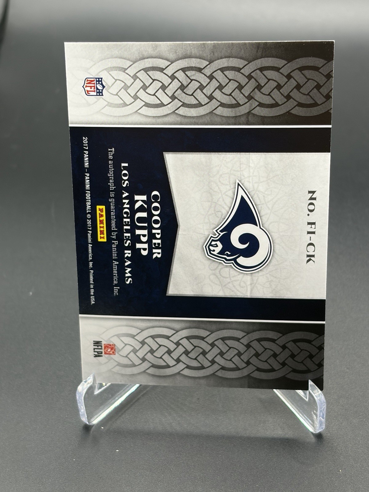 Cooper Kupp-Panini 2017 First Impressions Autographs Rams Rookie RC Auto #FI-CK
