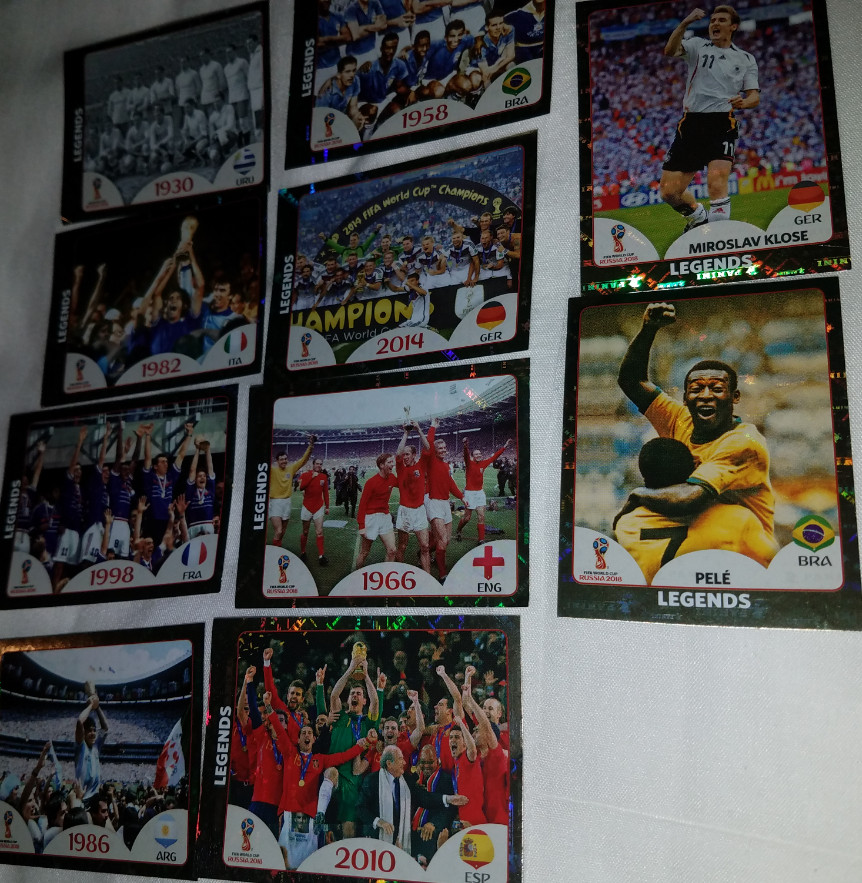 WORLD CUP 2018 STICKERS – PANINI RUSSIA 2018 FOIL, EMBLEMS, SHINY STICKERS.