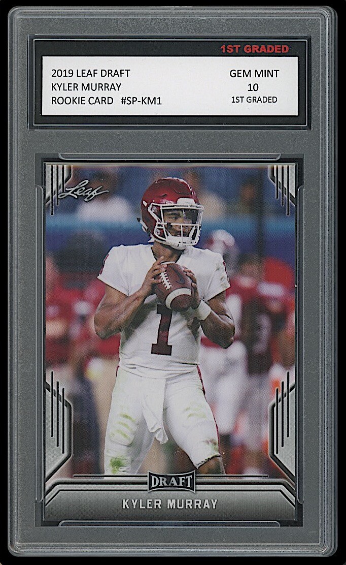 KYLER MURRAY 2019 LEAF DRAFT #SP-KM1 1ST GRADED 10 ROOKIE CARD ARIZONA CARDINALS