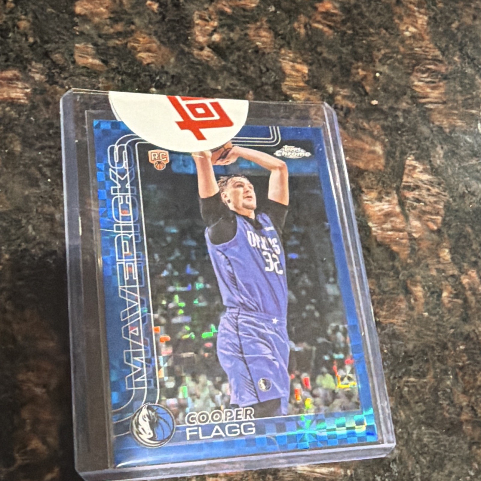 Topps 2025-26 Topps Chrome Blue XFractor Cooper Flagg Rookie #251