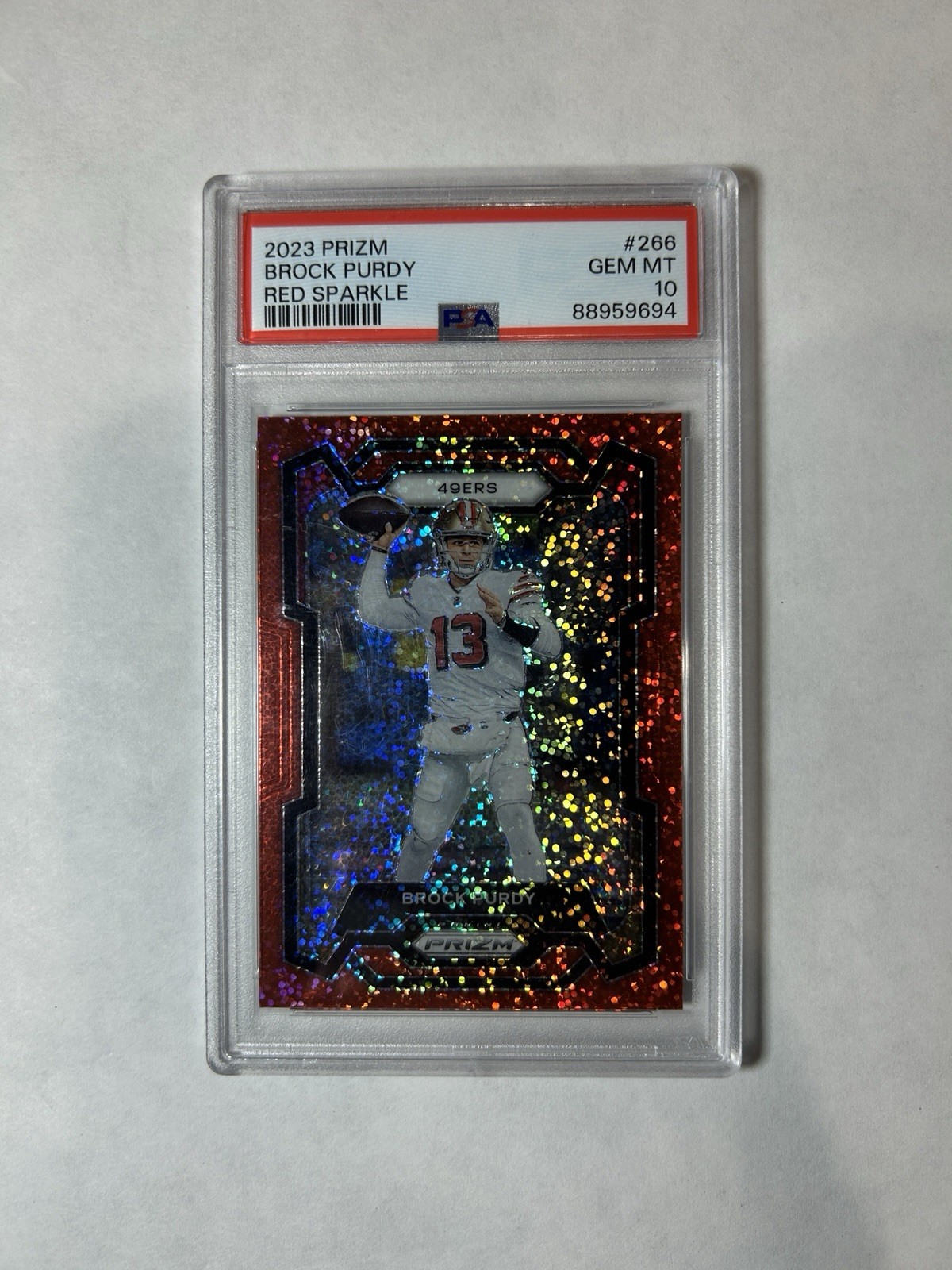 Brock Purdy red sparkle PSA 10 Chase pack!!