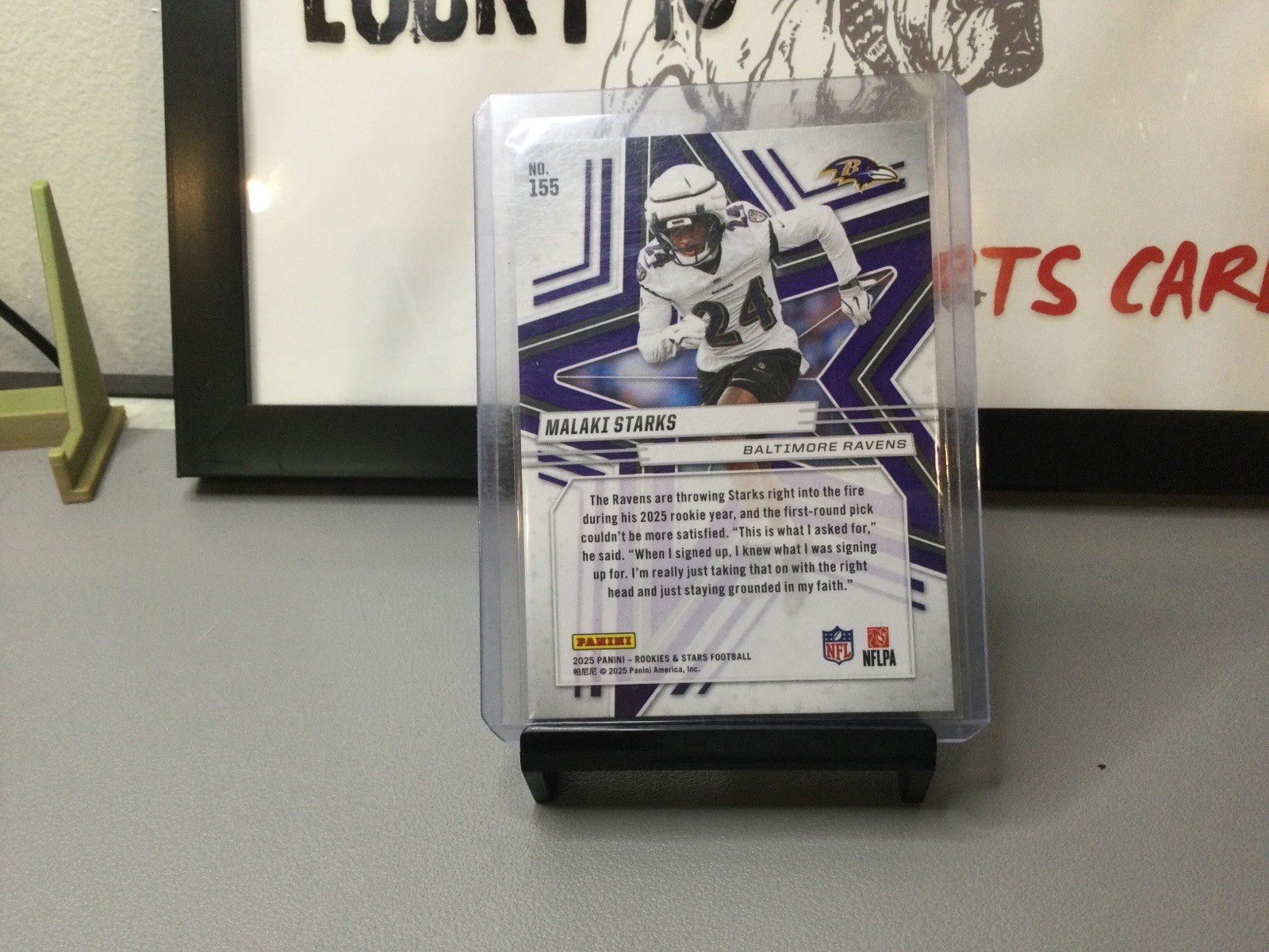 2025 Rookie And Stars Foil Rookie Auto Malaki Starts No. 155