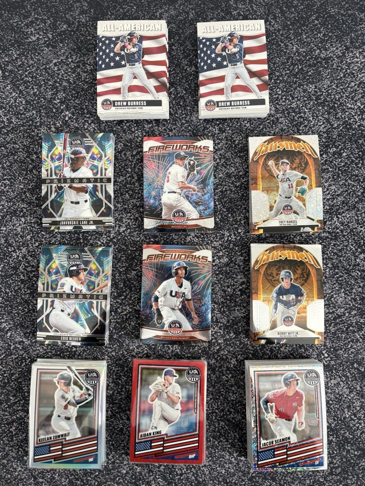 2026 USA Baseball,6 CARD MINIMUM,Inserts-disco-chrome-prizm-red wave,Free Ship!!
