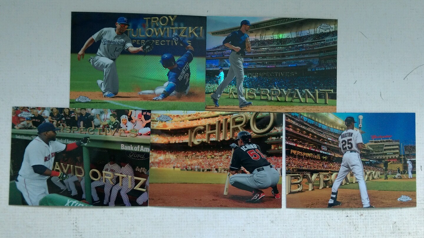 2016 TOPPS CHROME PERSPECTIVES INSERT REFRACTOR COMPLETE YOUR SET FREE SHIPPING